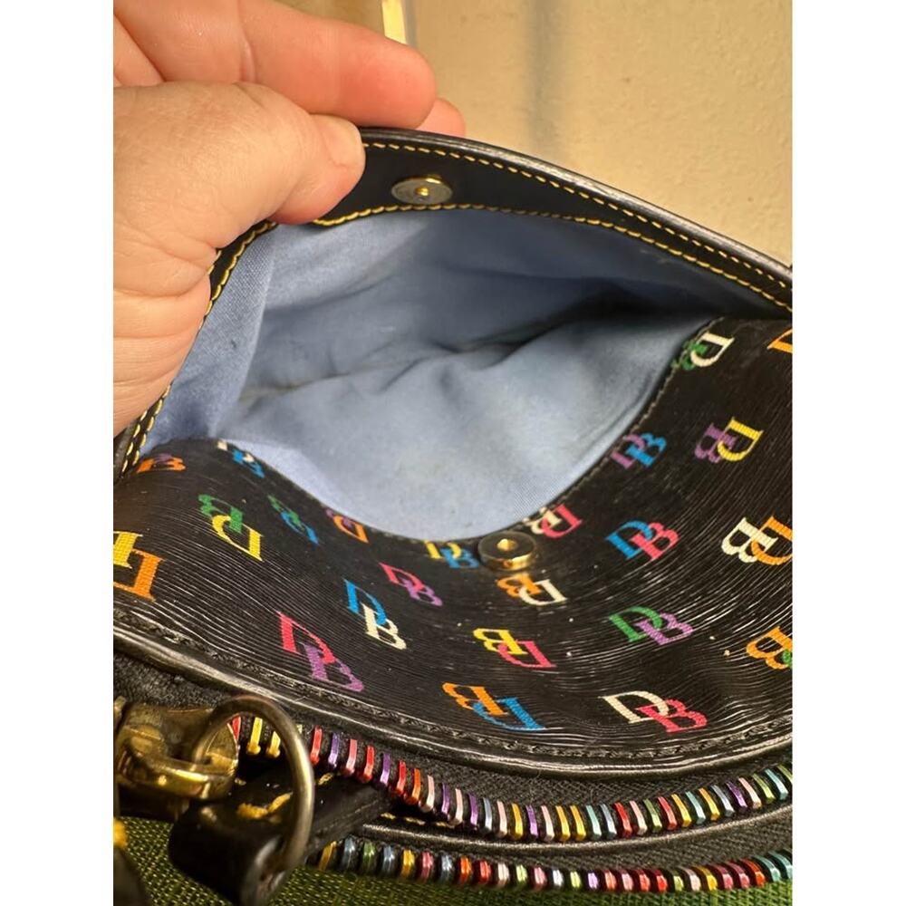 Dooney & Bourke DB75 Multicolor Monogram Crossbody Bag - Picture 10 of 10